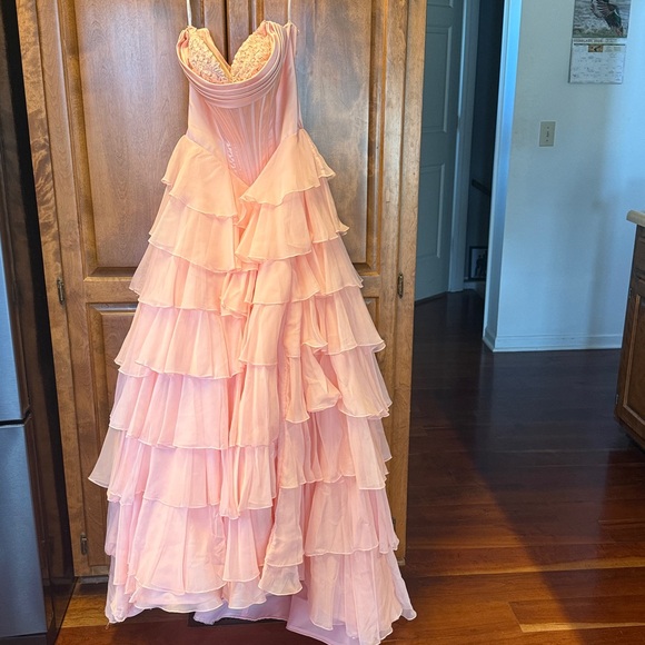 Sherri Hill Blush Pink Ball Gown 56911 Prom
